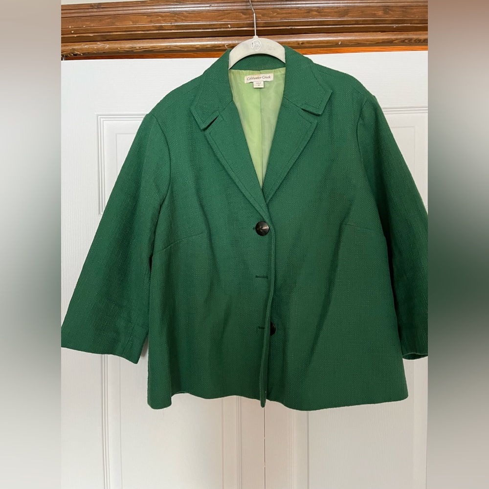 Green blazer, 18